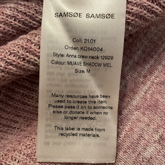 NWT 🤍 SAMSOE SAMSOE Anna Crew Neck Wool Blend Sweater - Picture 11 of 12